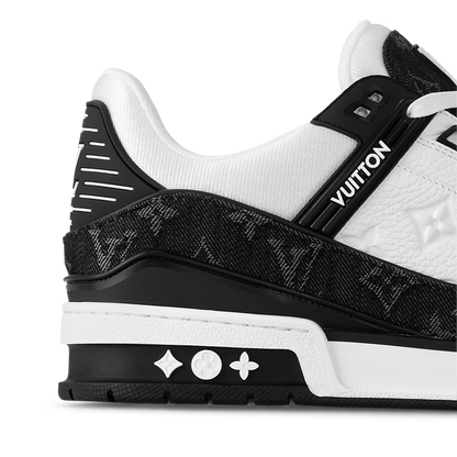 L&V Trainer Sneaker Denim Black White