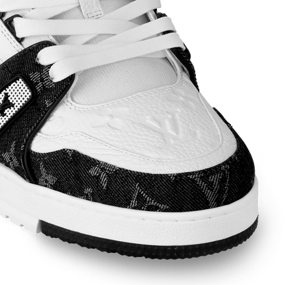 L&V Trainer Sneaker Denim Black White