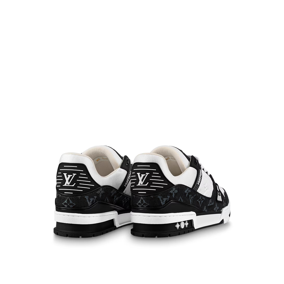 L&V Trainer Sneaker Denim Black White