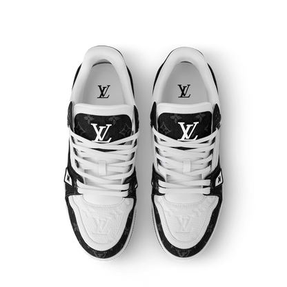 L&V Trainer Sneaker Denim Black White