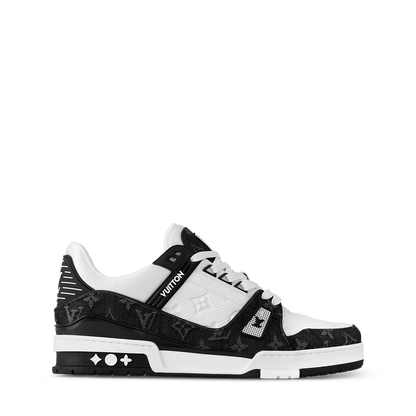 L&V Trainer Sneaker Denim Black White
